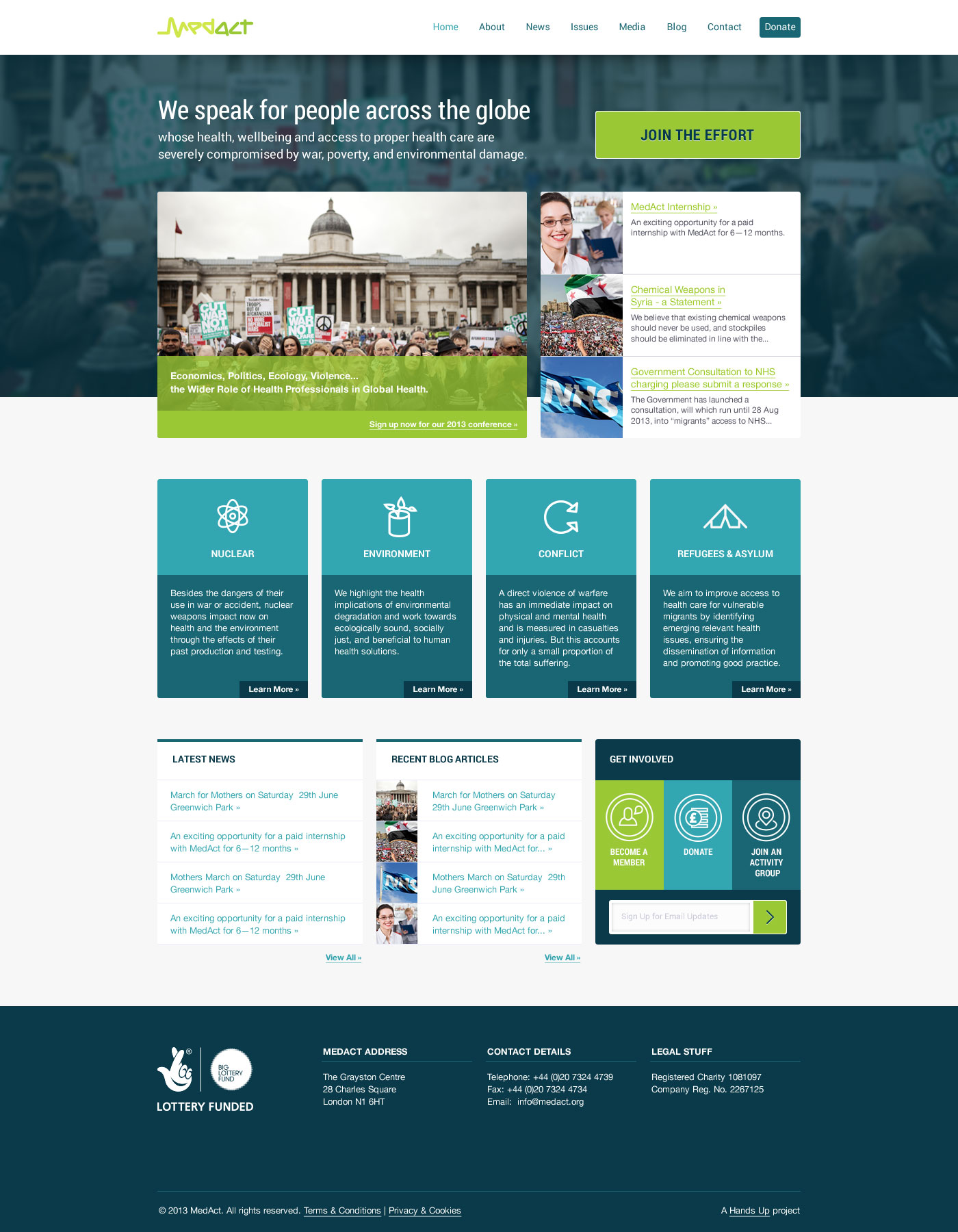 MedAct Website Design