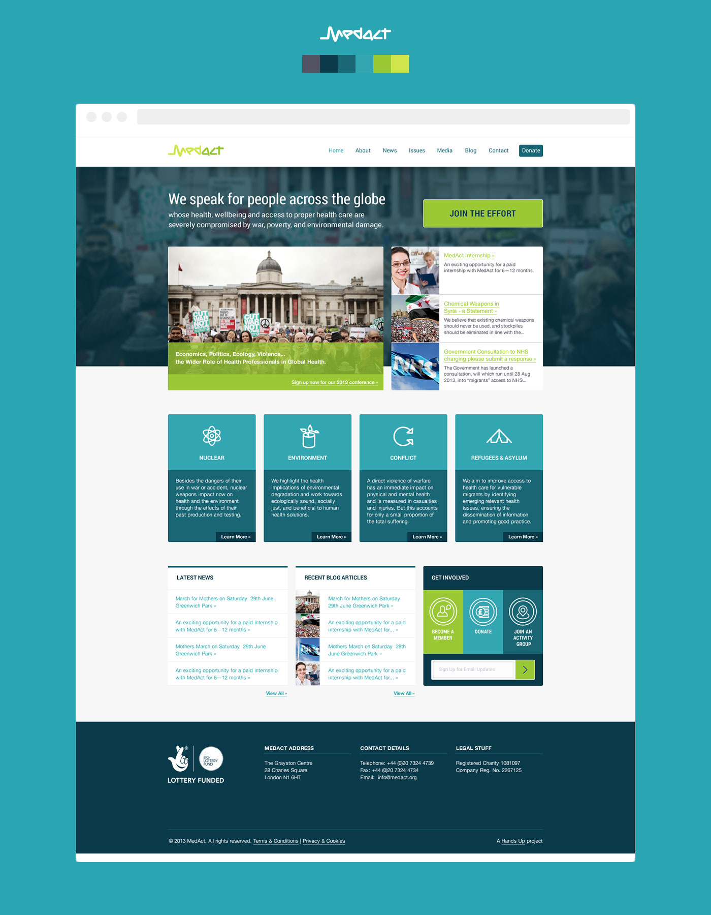 MedAct Website Design