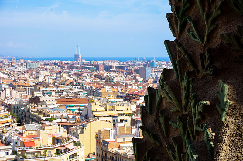Sagrada Familia Gaudi Church View from the Top